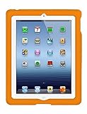 BobjGear Bobj Rugged Case for iPad 4, iPad 3, iPad 2 (not for iPad Air) Custom Fit - Patented Venting - Sound Amplification - BobjBounces Kid Friendly Outrageous Orange