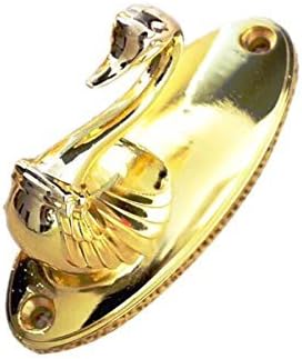 Fongbay New style art Zinc alloy metal Tieback Multi Use Wall Coat Hook curtain hook Holdbacks Clothes Hanger Wall Hooks (carving hollow out design) (gold)