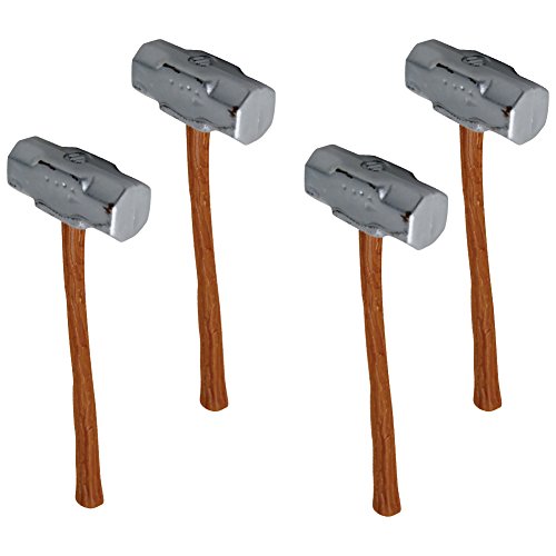 Set of 4 Sledgehammers for WWE Wrestling Action Figures