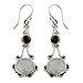 NOVICA Artisan Crafted Sterling Silver Rainbow Dangle Earrings | Moonstone Garnet Gemstone | French Wire Finding | Hypoallergenic Jewelry | Lead & Nickel Free | India ' Fresh Beauty' 2