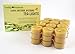 36 Hand Poured Beeswax Tea-Light Candles in Natural - Plastic Cups & Cotton Wicks - 100% Beeswax Candles by Toadily Handmade Beeswax Candles - Made in The USA