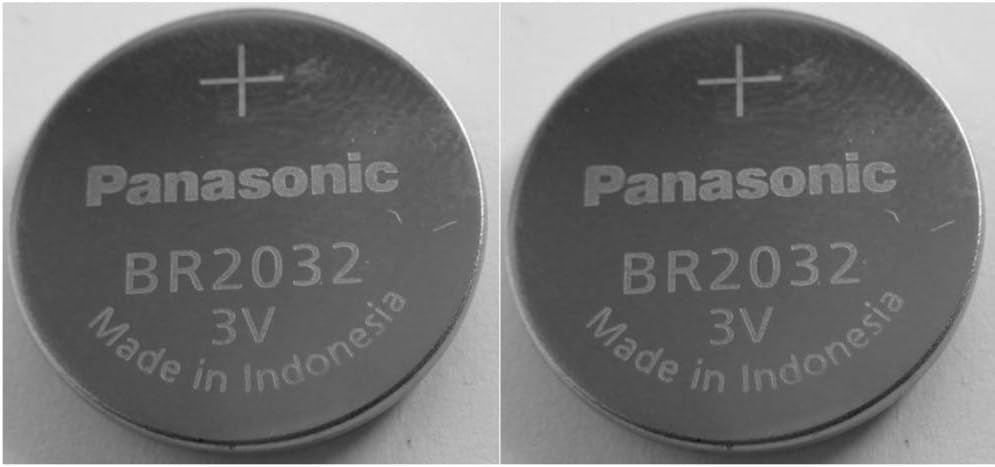 PANASONIC BR2032 BR 2032 LITHIUM BATTERY, 3V, COIN CELL [ Pack of 2 ...