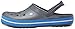 crocs Unisex Crocband Clog, Charcoal/Ocean, 6 US Men / 8 US Women