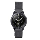 Koreda Compatible Samsung Galaxy Watch 46mm/Gear S3 Frontier/Classic Band, Stainless Steel Mesh Loop Bracelet Strap Replacement for Ticwatch Pro/Samsung Galaxy Watch 46mm Smartwatch