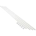 Cable Trunking Raceway 120" White Self-Adhesive Paintable Cord Management for TV, Speakers, and Computer Wires, Cable Raceway Includes Junction Pieces, 1" x .625" x 120"