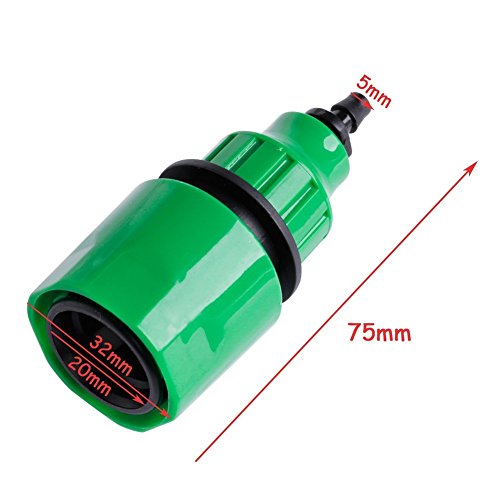 BeGrit Garden Hose Pipe One Way Adapter Tap Connector Fitting for Irrigation 4-Pack - Thumbnail 5