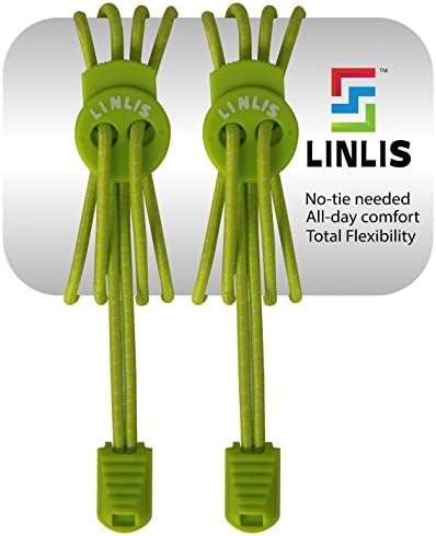LINLIS Laces-No Tie Shoelaces that Lock (Green-1)