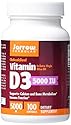 Jarrow Formulas Vitamin D3, Supports Calcium and Bone Metabolism, 5000 IU, 100 Softgels