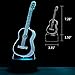 3D Guitar LED Night Light Multi 7 Color changing Touch Switch Optical table lamp USB Powered Home Room Bar Party Festival Decor Kids Birthday Creative Gifts Toys