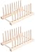 Wooden Detachable 8 Sub-grid Dish Racks Kitchen Storage Holder 2 Packs