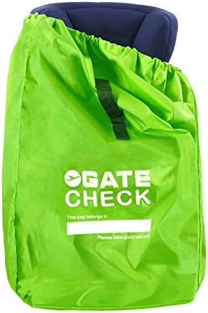 Car Seat Travel Bag Robbor Best Gate Check Bag for Air Travel Durable Double Strength Polyester with Shoulder Strap Water Resistant Lightweight All-in-One Convertible Design Child Car Seat Travel Bag
