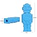 Silicone Chewable Pencil Toppers 6 Pack - FDA-approved Safe Robot Shaped - Perfect for Baby Teething, Children's Pencil Toppers Decoration, Therapy Toys, Chewy Tubes, Fidgets, Oral Motor Chew