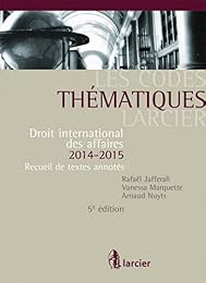 Droit international des affaires, 2014-2015