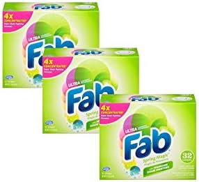 Ultra Fab Spring Magic With Sparkling Stain Fighters Powder Laundry Detergent,3-Box of 2.1 lbs