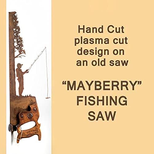 Wall Decor Decoration, Metallic Artwork Wall Decor, Rustic Noticed Hanging Decoration for Dwelling Ornament, Distinctive Items for Fathers Day, Rustic Look Hanging Decoration, Single Character Fishing