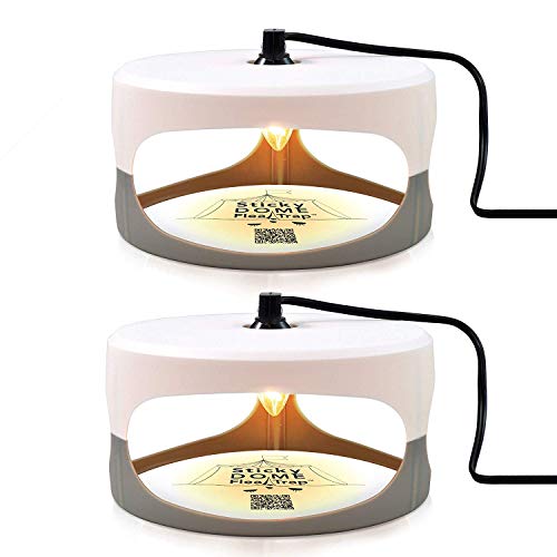 Aspectek HR2311X2 Sticky Dome flea Insect Trap, 2 Pack, White