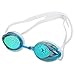 Asehuoz Swimming Goggles Anti Fog Shatterproof UV Protection,No Leaking with Silicone Nose Clip Ear Plugs and Protection Case Swimming Goggles Suit for Men Women Kids (Sky Blue)