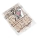 Z&S Unisex Beanie Baggy Thin Hip-hop Print Skullcap B078 (brown)