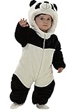 Meilaier Unisex-baby Winter Flannel Romper Panda Onesie Outfits Suit
