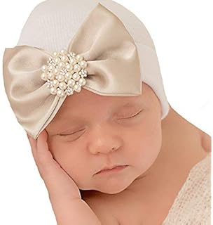 newborn pearl bow hat