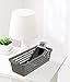 Doryh Long Plastic Basket Trays, Slim Pencil Organizer Grey, 6-Pack