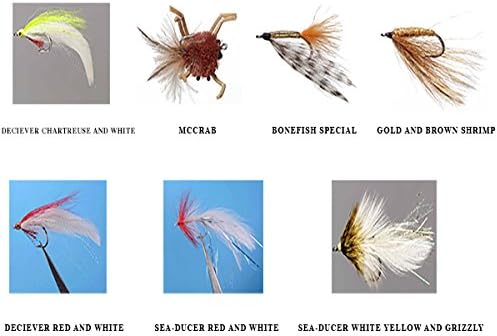 Saltwater Fly Assortment Kit From Holly Flies - 7 pack