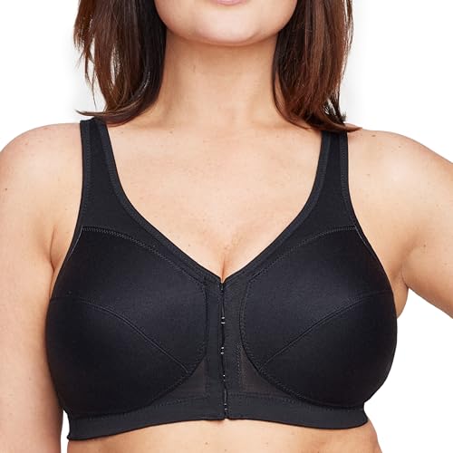 Glamorise Posture Back Front-Closure Full Figure Plus Size MagicLift Bra Wirefr…
