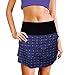 XrSzChic Womens Tennis Golf Skirt Athletic Exercise Printed Skorts Short Pocket