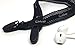 BudStraps Flexible Earbud Neck Strap for Running, Golf, Hiking (Flex - Black Strap/Black Clips) Retainer, Cord Manager