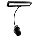 Hallomall 9 LED Clip On Music Stand Lights-3AA Batteries Included- Adjustable Cordless Portable Led Lamp for Mixing Orchestra Work Craft Table (Powered by AA Batteries, AC Adapter or USB Cable)