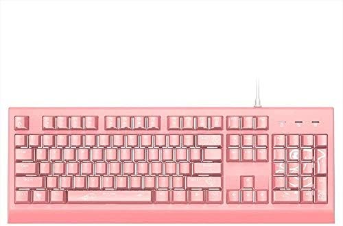 Srx Wanuighメカニカルキーボードブルー スイッチ Pc Macのゲーマー タイピストのための104キーnkroのusbメカニカル ゲーミングゲーミングキーボードオレンジ ブルー スイッチ カラー ピンク サイズ ブルー スイッチ Color Pink Size Black Switch