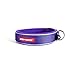 EzyDog Neo Waterproof Dog Collar - Reflective Trim for Nighttime Safety - Adjustable Neoprene Collar with Padding for Superior Comfort - Quick Release Buckle and Built-in ID Clip (Large, Purple)