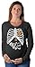 Halloween - Pregnant Skeleton Xray Costume Maternity Long Sleeve Shirt