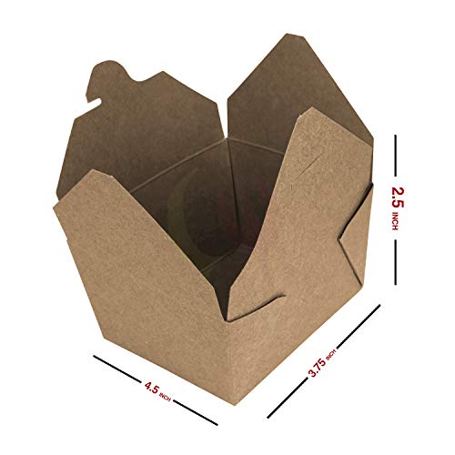 3 Pack+Friendly+Disposable+Kraft+Container