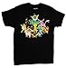 Pokemon Eevee Evolution Group Mens T-Shirt, Black