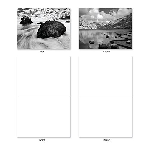 M3309 On The Rocks: 10 Assorted Blank All-Occasion Note Cards Feature Dramatic Rocky Landscapes, w/White Envelopes - Folded Set - Thumbnail 3
