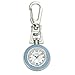 Gotham Unisex Silver-Tone Analog Quartz Keychain Clip Fob Watch # GWC18107-6