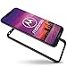 CoverON [ClearGuard Series] Motorola Moto One Case, Moto P30 Play Case, Slim Fit Phone Cover with Clear Hard Back and TPU Bumpers for Motorola One (P30 Play) - Clear with Black Rim