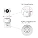 Compatible with Wyze Cam Pan Wall Mount, 360 Degree Swivel AC Outlet Wall Plug Mount Stand Holder Bracket for Wyze Cam Pan- No Messy Wires or Wall Damage by KASMOTION [Upgrade Version]