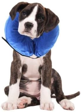 Recovery Protective E-Collar Inflatable Cone for Dogs and Cats Injuries Rashes Surgery(M)