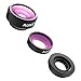 AUKEY Optic iPhone Camera Lens, 180° Fisheye Lens + 110° Wide Angle + 10X Macro Mini Clip-on iPhone Lens Kit for iPhone, Samsung, Android Smartphones