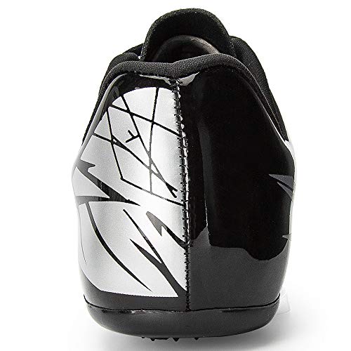 THESTRON Track Shoes Spikes Mens Womens Distance Running Sneakers Athletic Sprinting Track and Field Racing Shoes with Spikes Boys Girls … Black