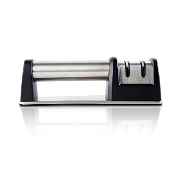PriorityChef Knife Sharpener for Straight and Serrated Knives, 2Stage