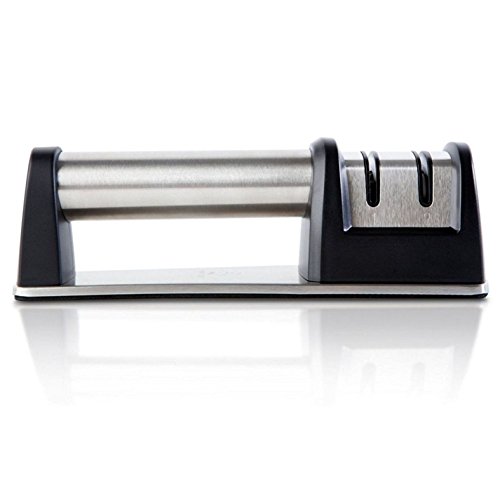PriorityChef Knife Sharpener for Straight and Serrated Knives, 2Stage