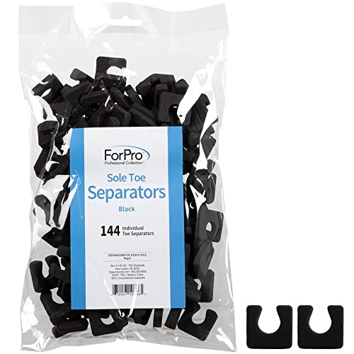 ForPro Sole Toe Separators - Black Luxurious Foam