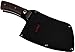 Butcher Knife - Hunting Axe - Big Cleaver Tactical Fixed Blade Hunting Knife - Survival Bushcraft Knives with Wood Handle for Outdoor - Grand Way FBCB 01
