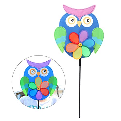 Lvyuanda Rainbow Colorful Wheel Wind Spinner Windmill - Outdoor Lawn Decor Your Yard and Garden - Kids Toy