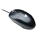 V7 Standard Full size 3 Button PS2 Optical Mouse with Scroll Wheel for Desktop and Notebooks (M30P20-7N) - Black