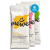 MeWe Baby | Yummy Nut Butter Snacks | Variety Pack | Easy Peanut Introduction | Non-GMO, No Added Sugar, Clean Label | 6 Squeeze Packs