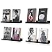 Wallniture Denver Floating Shelves for Wall, Black Bookshelf for Kids' and Nursery Room Decor, 17 Inch Picture Ledge Shelf Set of 4